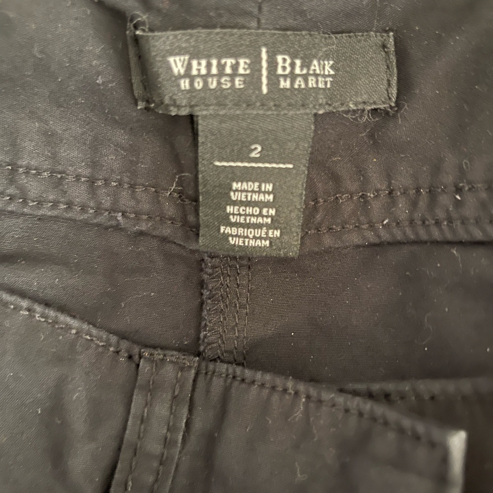 White House Black Market Black Trousers